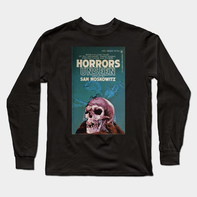 Pulp Vintage Horror Novel - Horrors Unseen Long Sleeve T-Shirt by Persona2